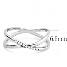 Cargar imagen en el visor de la galería, DA158 - High polished (no plating) Stainless Steel Ring with AAA Grade