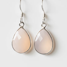 Load image into Gallery viewer, Emilia Chalcedony Tear-Drop Earrings