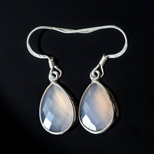 Load image into Gallery viewer, Emilia Chalcedony Tear-Drop Earrings