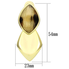 Load image into Gallery viewer, VL073 - IP Gold(Ion Plating) Brass Earrings with Synthetic Synthetic