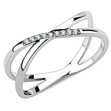 Cargar imagen en el visor de la galería, DA158 - High polished (no plating) Stainless Steel Ring with AAA Grade