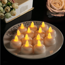 Cargar imagen en el visor de la galería, 12Pcs LED Tea Lights Flameless Candles for Weeding Party Decor