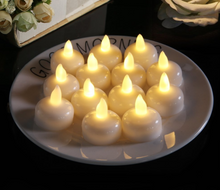 Cargar imagen en el visor de la galería, 12Pcs LED Tea Lights Flameless Candles for Weeding Party Decor