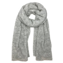 Cargar imagen en el visor de la galería, Gray Ultra Plush Alpaca Scarf