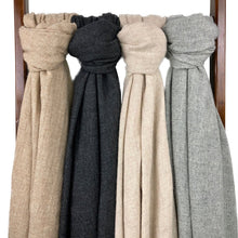 Load image into Gallery viewer, Gray Handloom Cashmere Scarf